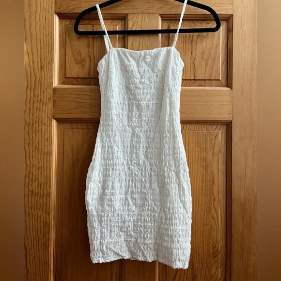 Princess Polly | Dresses | Princess Polly White Spaghetti Strap Dress  Juniors 2 Graduation Sorority Rush | Poshmark